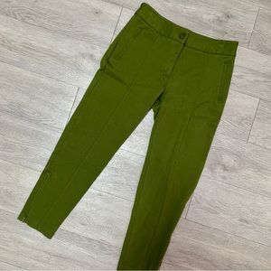 Betabrand cigarette pants, size small, green